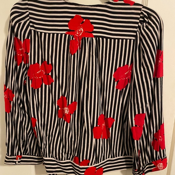 Madewell Wrap Top in Candied Orchids - Picture 4 of 4